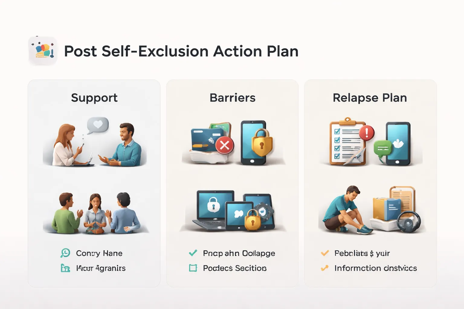 After you self-exclude: support options, removal, and relapse prevention