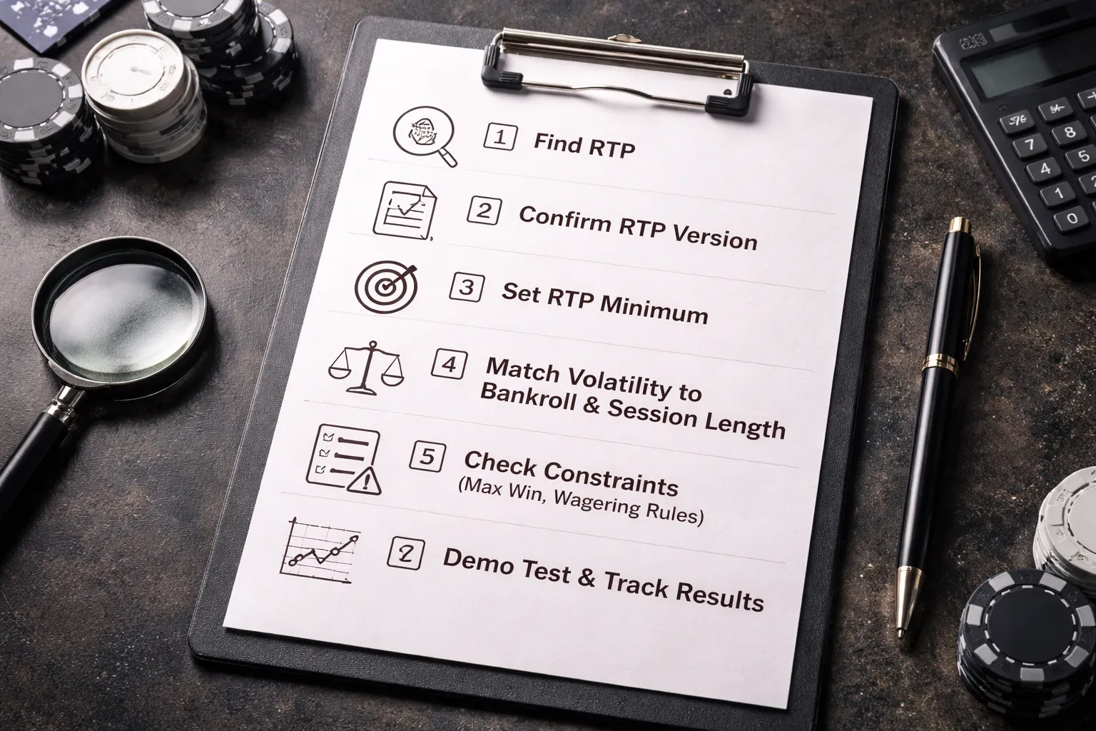 How to use RTP to choose slots: a step-by-step selection checklist