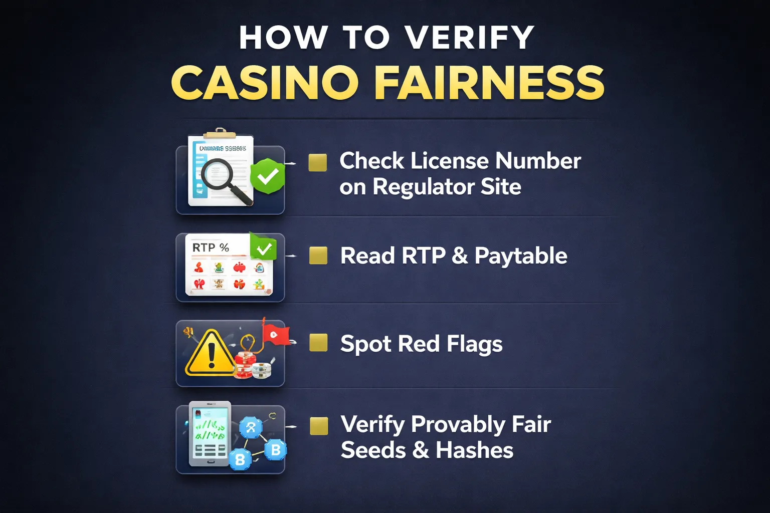 How to Verify a Casino/Game Is Fair: A Player Checklist