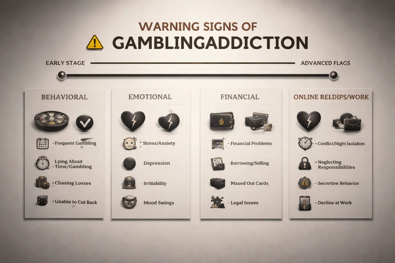 Signs of Gambling Addiction: Warning Signs to Watch For